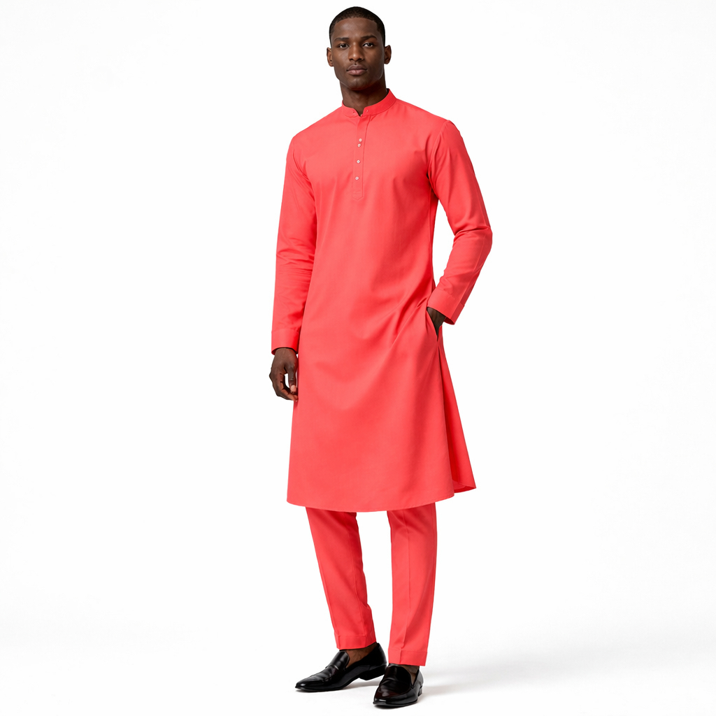 Royal Coral Luxe Senator Fabric